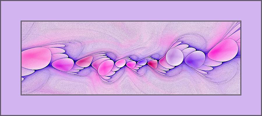 Flying Fractal Fan Fish of Funjarii- Lavender Nursery Art Digital Art by Doug Morgan