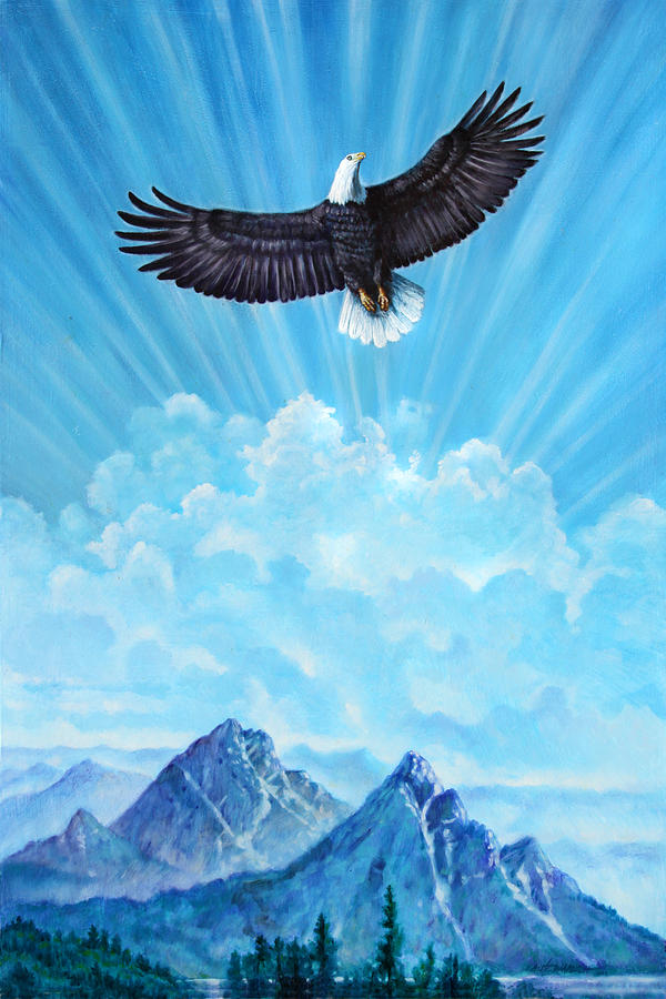 Flying Free Painting by John Lautermilch