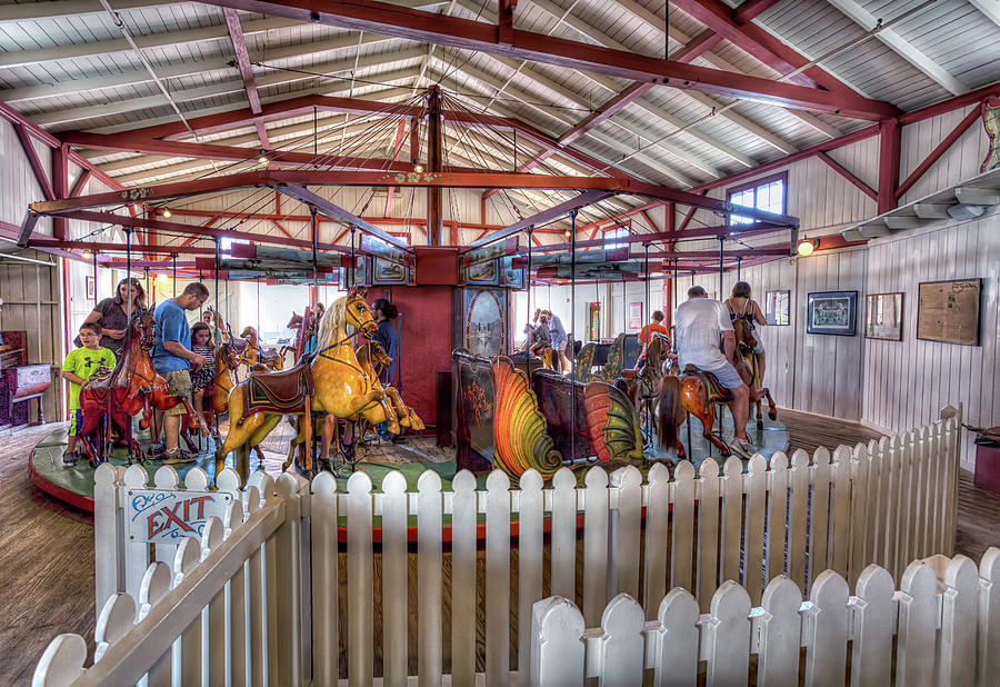 Flying Horses Carousel Photograph