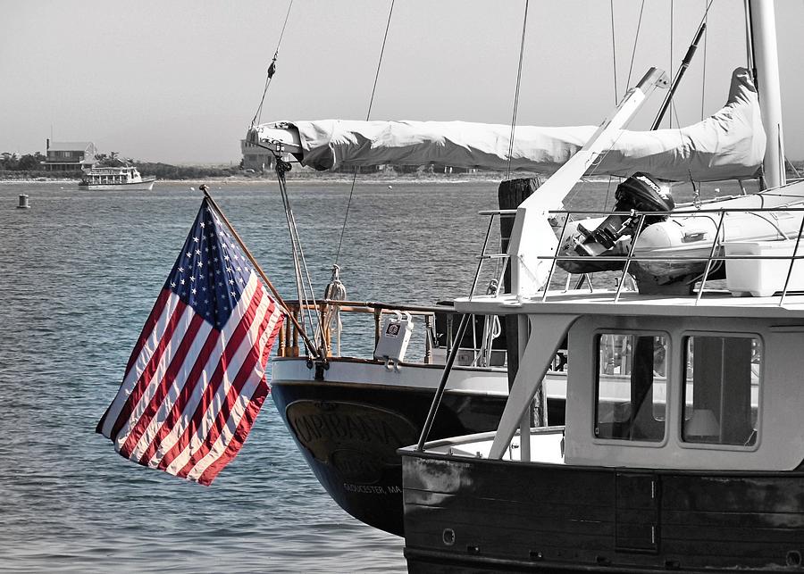 Flying our stars and stripes Photograph by Janice Drew - Fine Art America