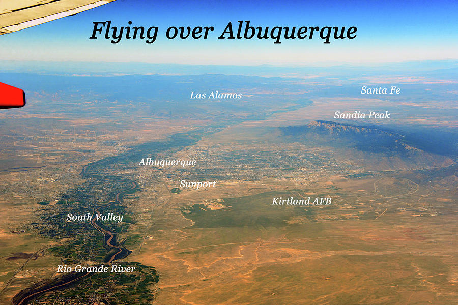 Flying over Albuquerque  Photograph by David Lee Thompson