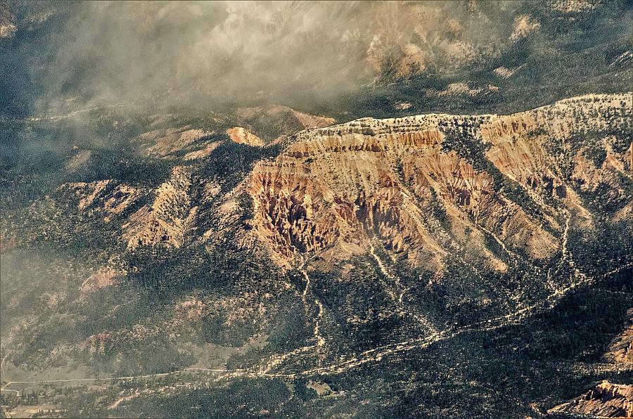 Flying Over Grand Canyon Mountains In Arizona Near Flagstaff Photograph by Alex Grichenko