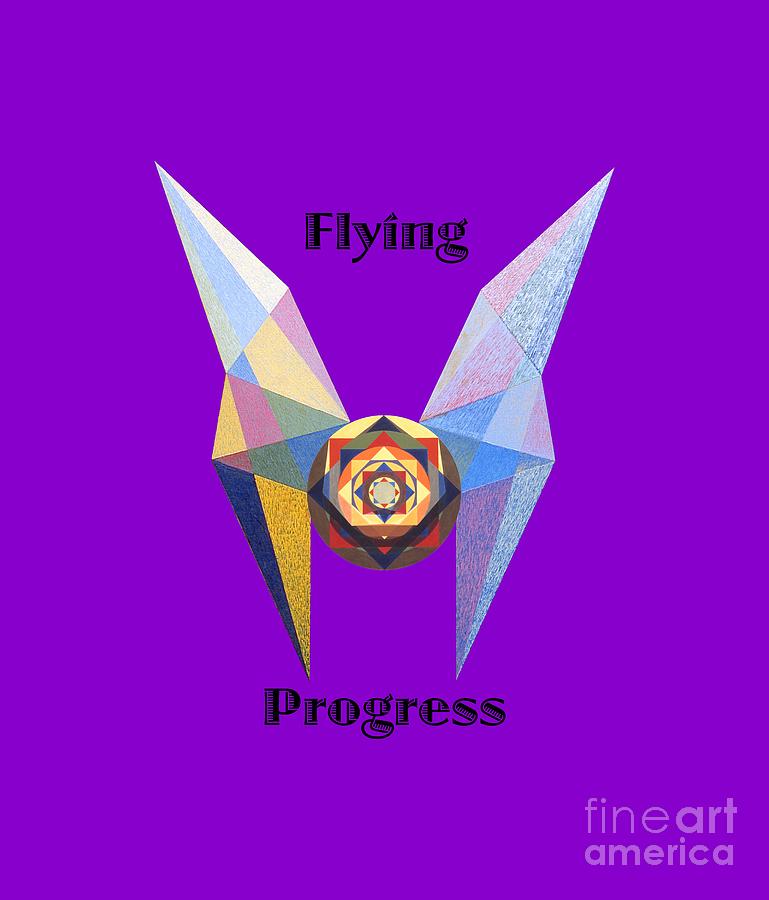 Tarot Painting - Flying Progress text by Michael Bellon Tarot Painting - Flying Progress text by Michael Bellon