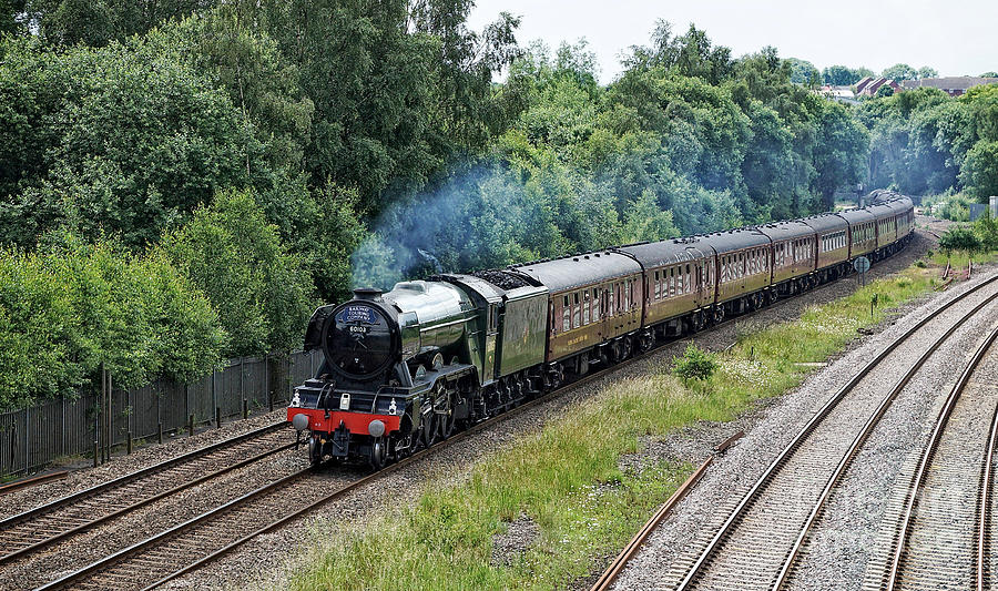 Flying Scotsman Approaching Chesterfield Photograph by David Birchall