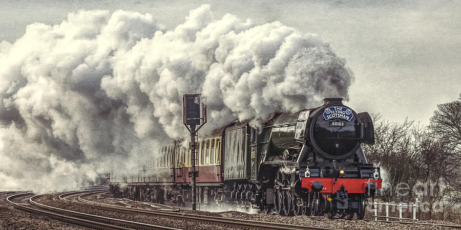 Flying Scotsman - In full steam Photograph by Keith Douglas