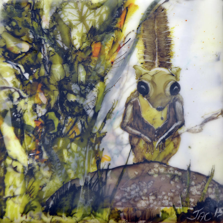 Flying Squirrel Painting by Jennifer Creech