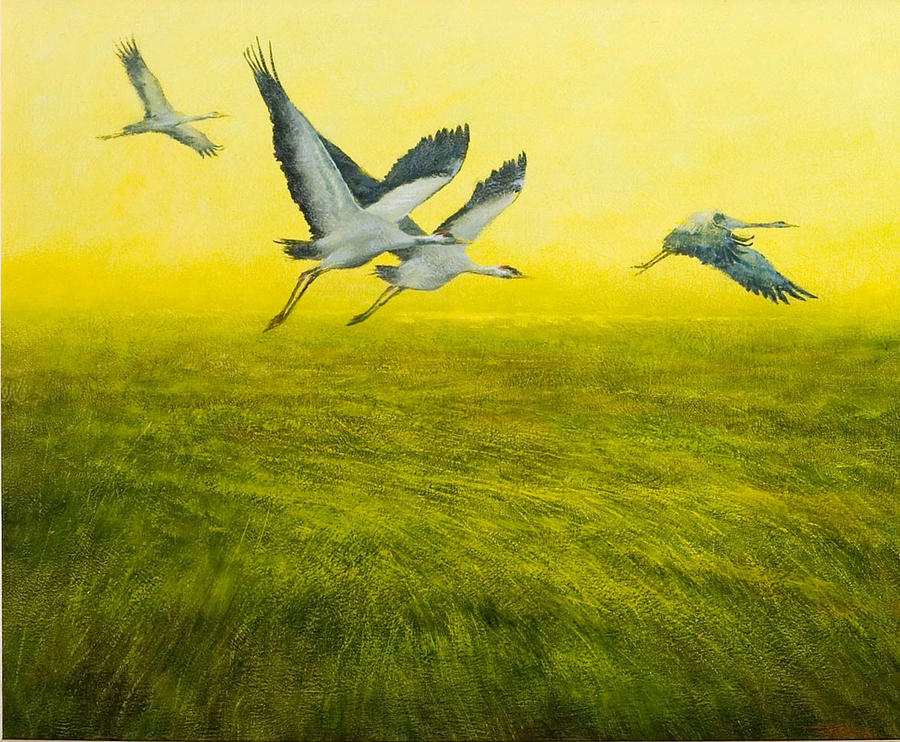 Nature Painting - Flying... by Tadeusz Gazda