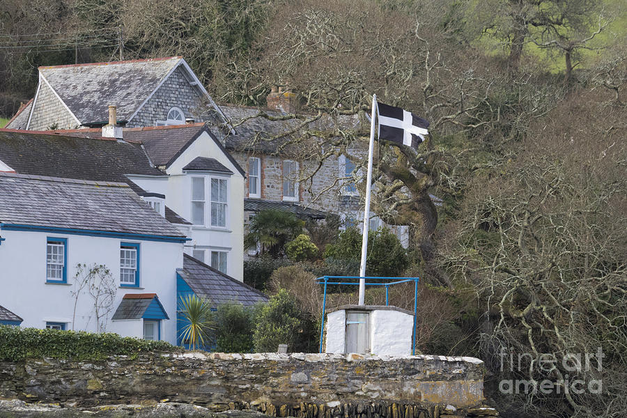 Cottage Photograph - Flying the Flag for Cornwall by Terri Waters