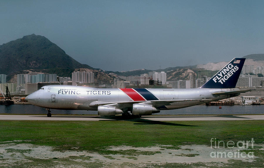 Flying Tiger Line, Boeing 747-245F in Hong Kong, N812FT Photograph by Wernher Krutein