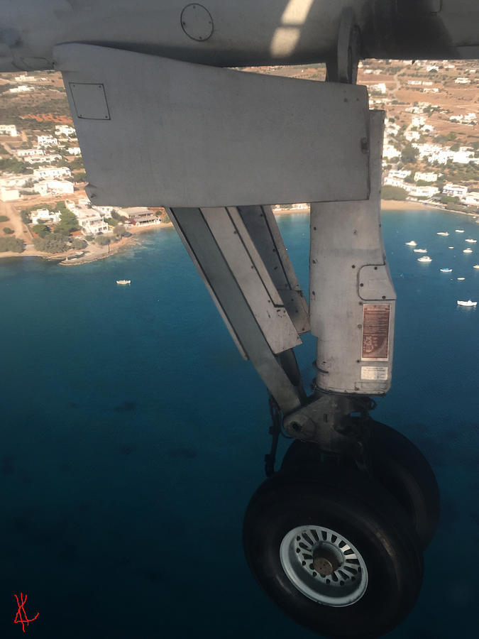 Flying to Paros Island Greece Photograph by Colette V Hera Guggenheim