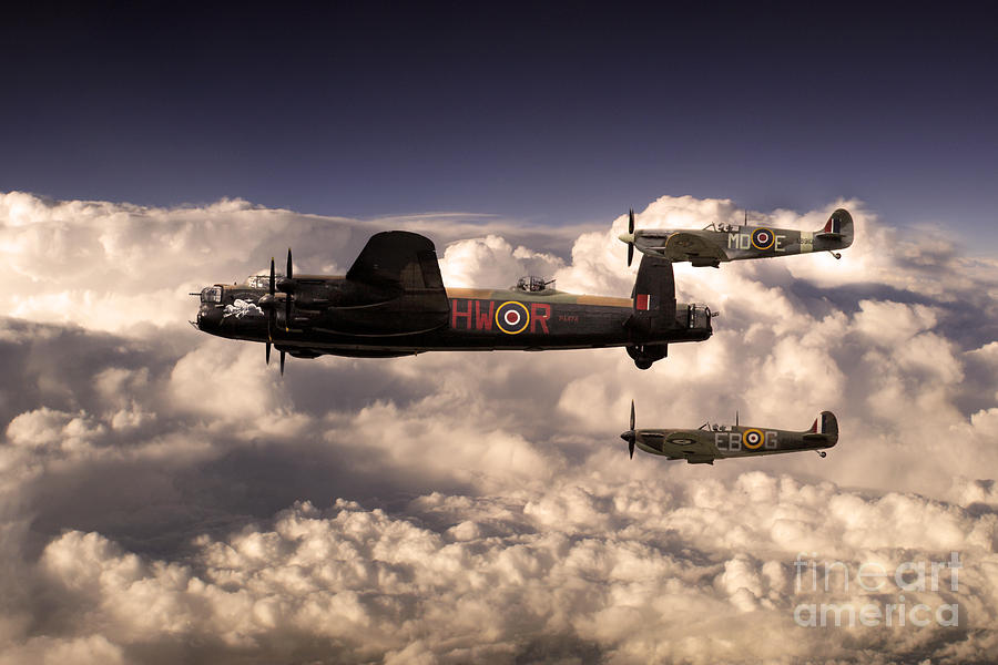 Flying With Legends  Digital Art by Airpower Art