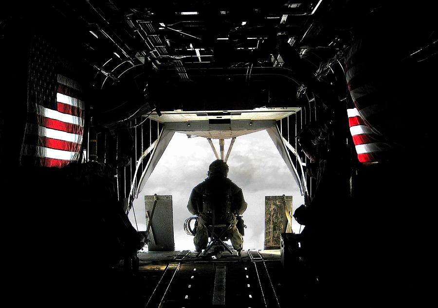 Flying with the stars and stripes in Afghanistan Photograph by Jetson Nguyen