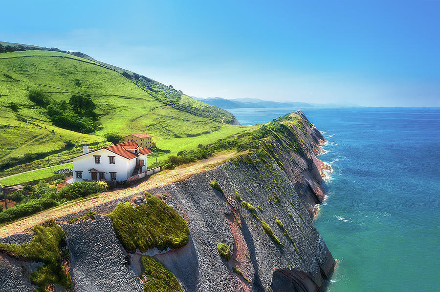 flysch in Zumaia coatline in Basque Country Photograph by Mikel Martinez de Osaba