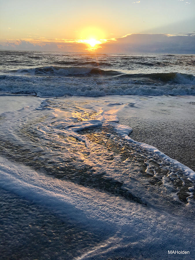 Foam OBX 2 Sunrise Photograph by Mark Holden - Fine Art America