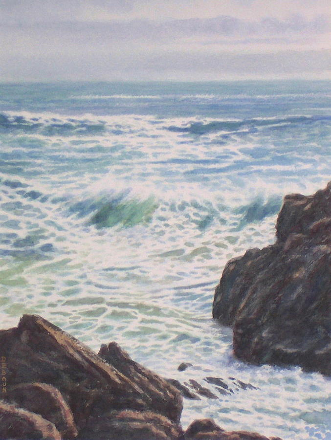 Foaming Sea Painting by Barry DeBaun - Fine Art America