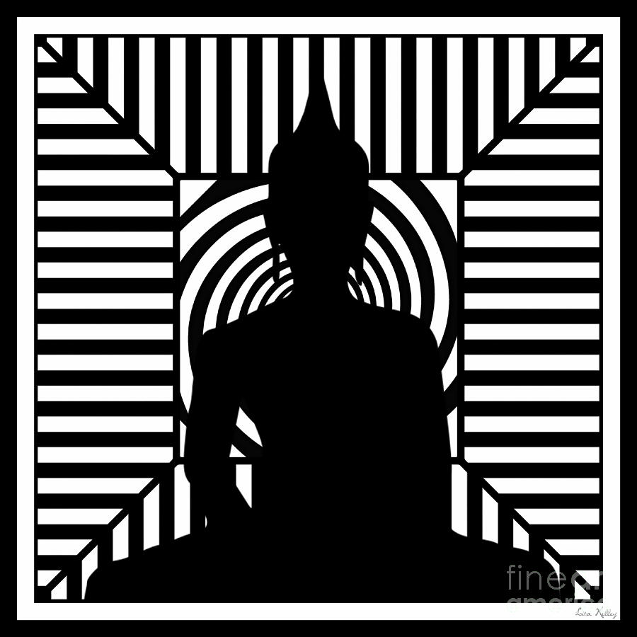 Buddha Digital Art - Focus by Lita Kelley Buddha Digital Art - Focus by Lita Kelley