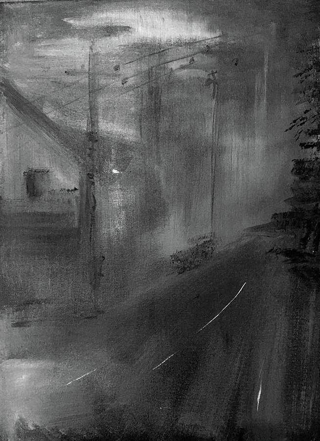 Fog 1 Painting by Lilliana Didovic