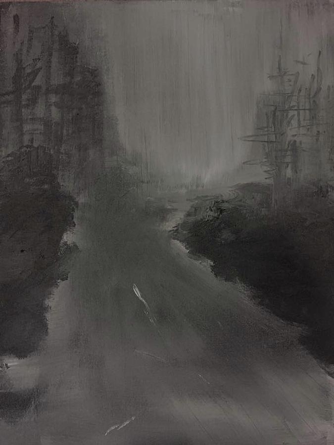 Fog 2 Painting by Lilliana Didovic