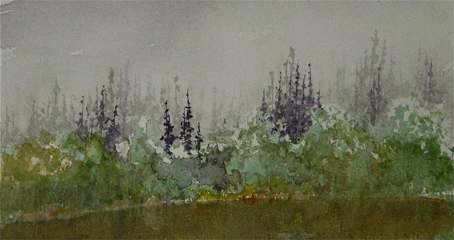 Fog Across the Fields Painting by Carolyn Doe