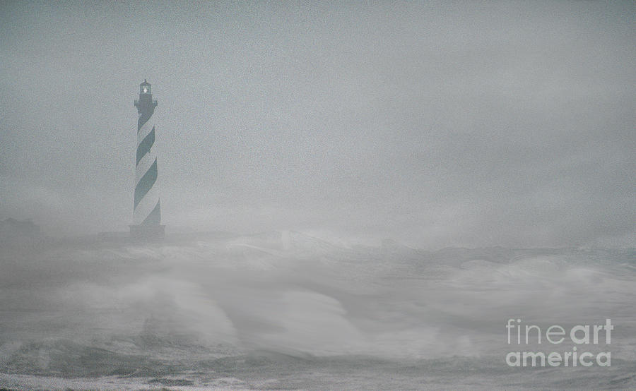 Fog And Gale On Cape Hatteras Photograph by Skip Willits
