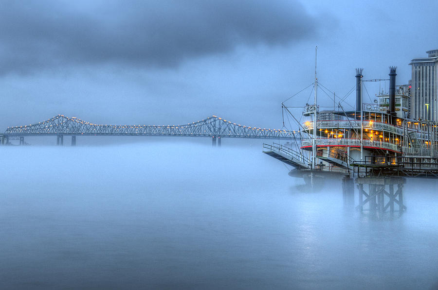 Fog at Dawn, New Orleans Photograph by Mitch Spence