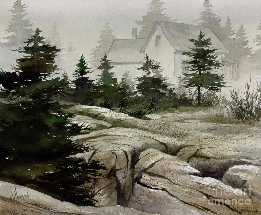 Fog at the Coast Painting by James Williamson