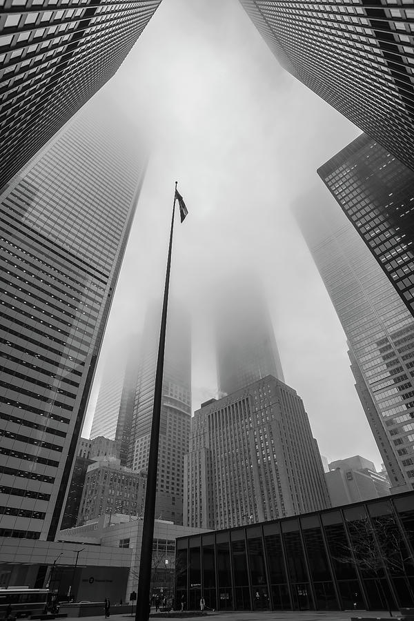 Fog at Toronto-Dominion Centre Photograph by Rick Shea