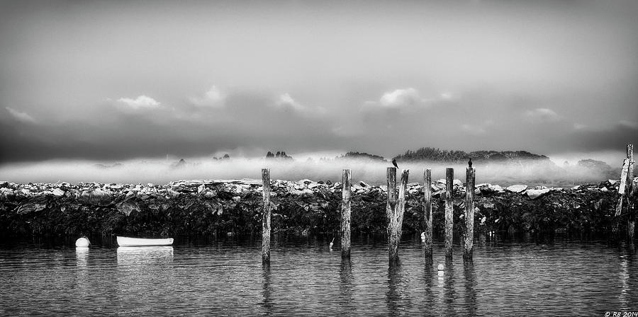 Fog Beyond the Breakwater Photograph by Richard Bean