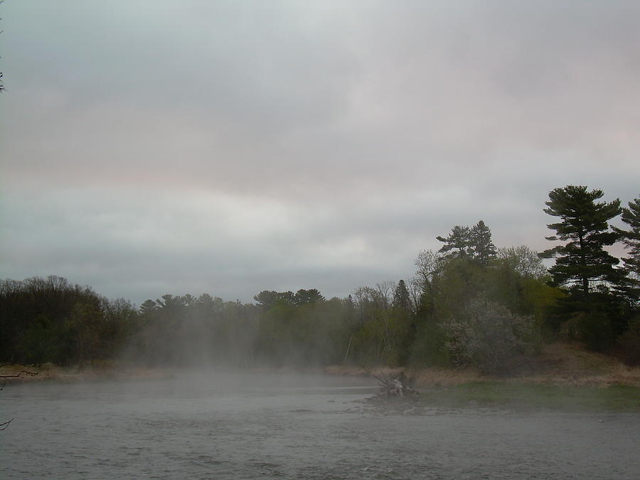 Fog Floating on Mississippi river Photograph by Kent Lorentzen