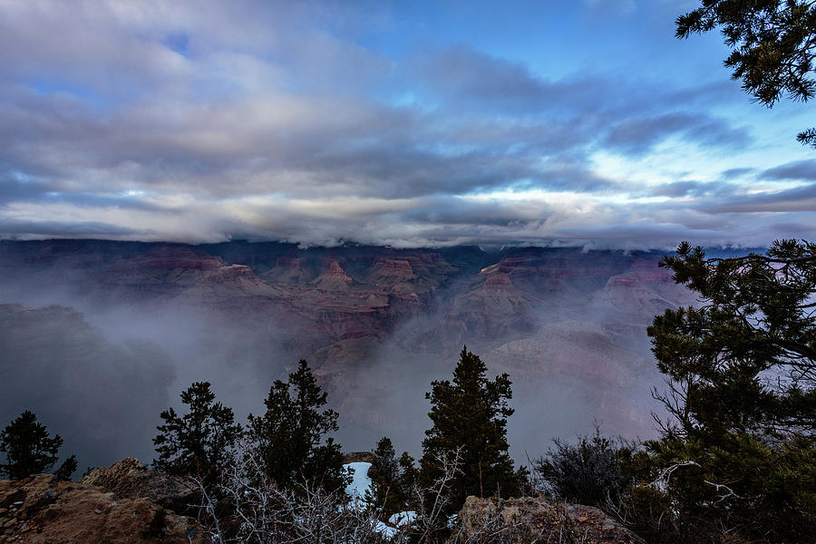 Fog Flows in the Canyon Photograph by Dennis Swena