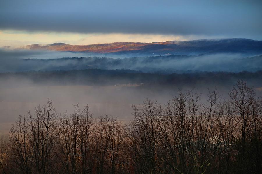 Fog in the Valley 4 Photograph by Kathryn Meyer | Fine Art America