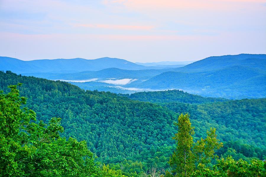 Fog In The Valley Photograph by Lisa Wooten - Fine Art America