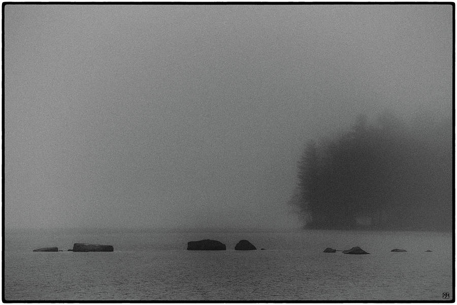 Fog on Long Pond Photograph by John Meader