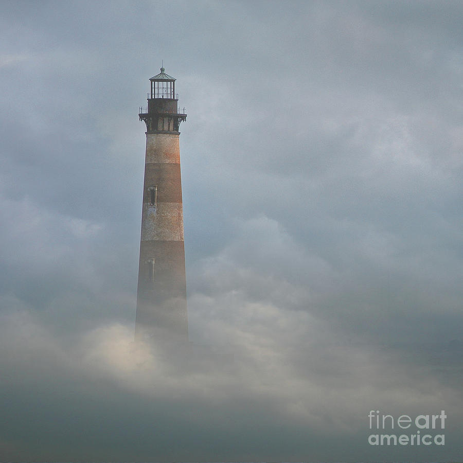 Fog On Morris Island Photograph by Skip Willits