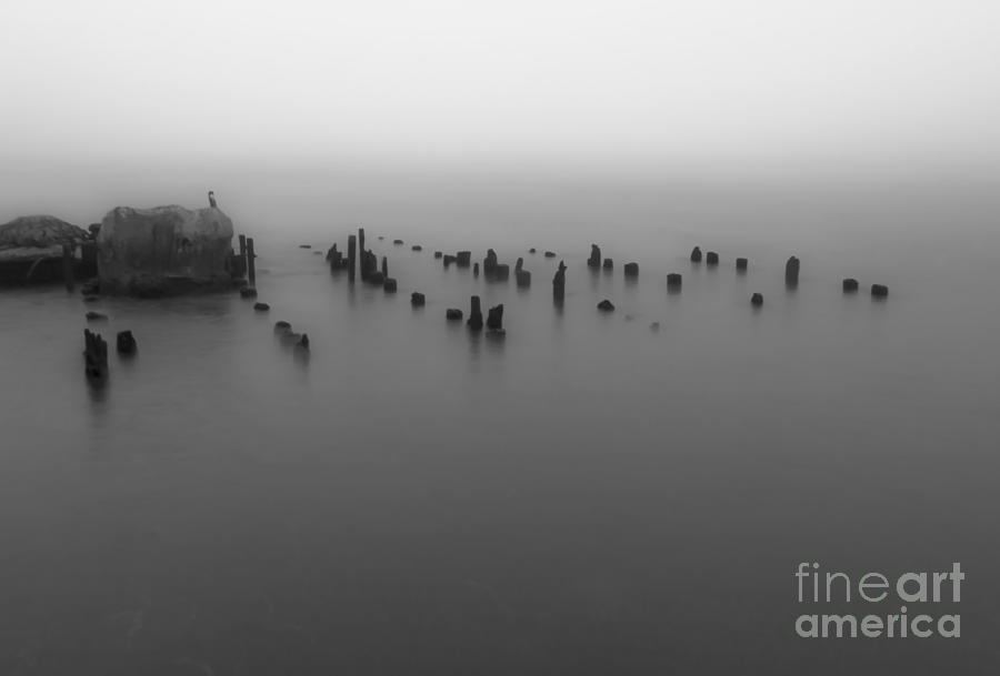 Fog on the East River Photograph by James Aiken