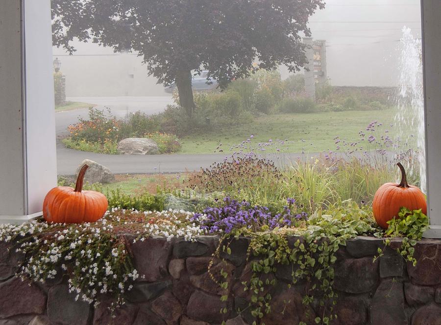 Fog on the Pumpkin Photograph by Edward Shmunes
