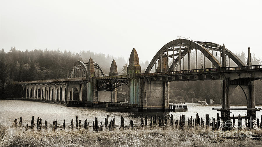 Fog Over Gothic Bridge Photograph