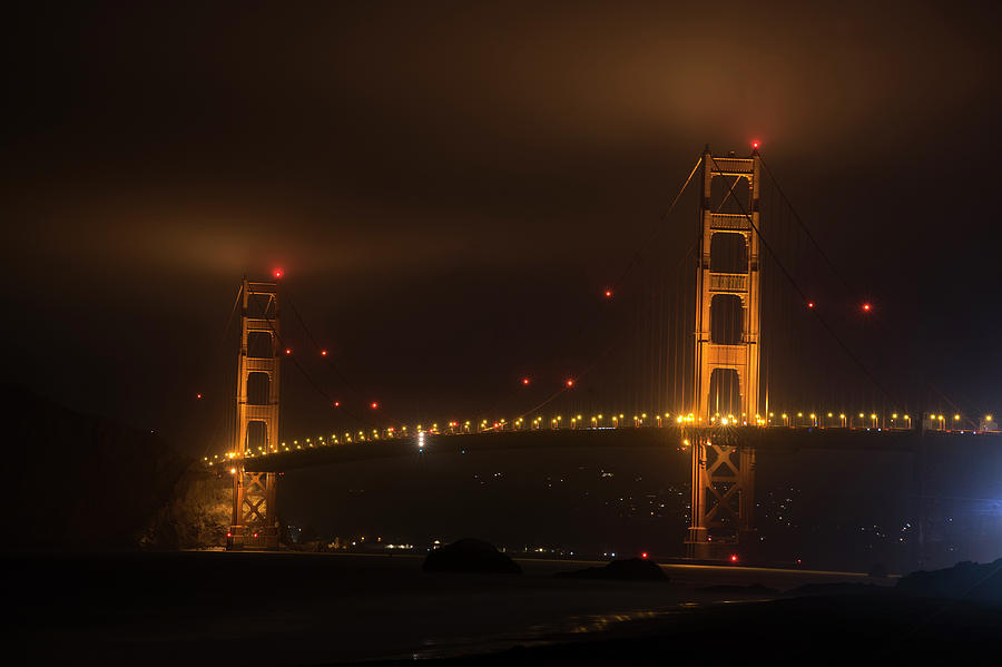 Fog over the Golden Gate Bridge San Francisco CA Photograph by Toby McGuire