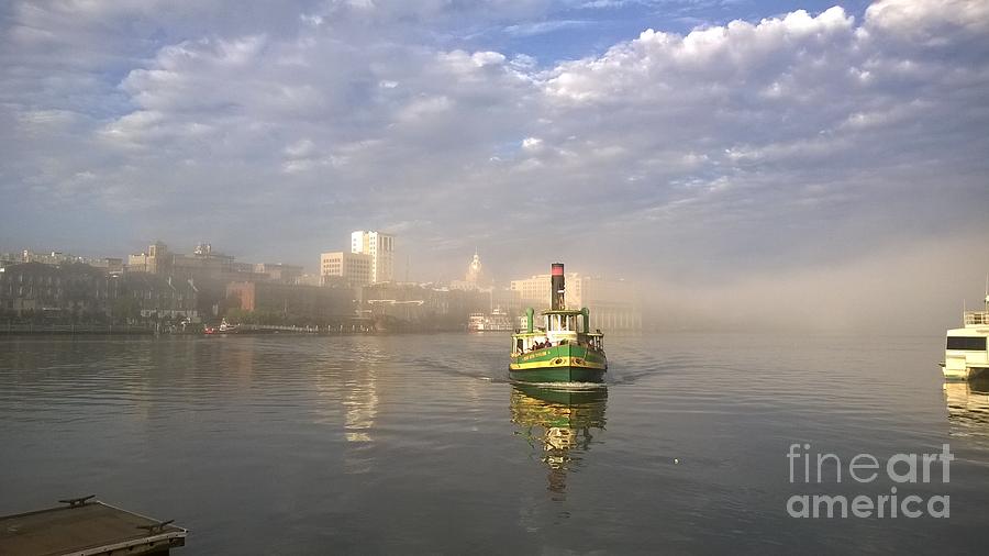 Fog over the river Photograph by Agnes Caruso