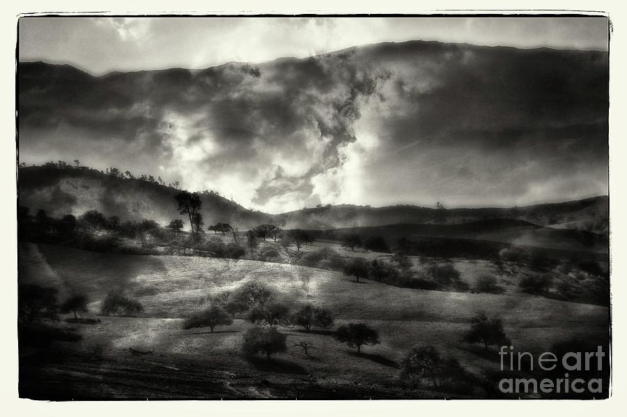 Black And White Photograph - Fog rising 2 by Michael Ziegler