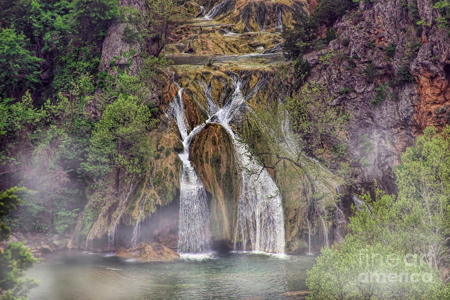 Waterfall Photograph - Fog Rolling In by Joan Bertucci