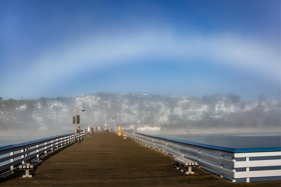 Fog Over San Clemente Pier Photograph by Terry Walsh
