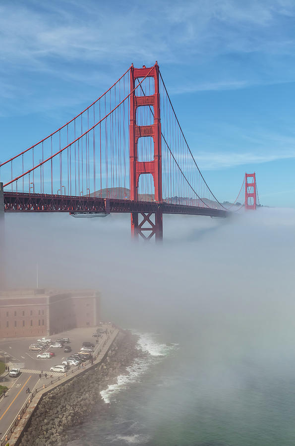 Fog Under Golden Gate Photograph by Jonathan Nguyen