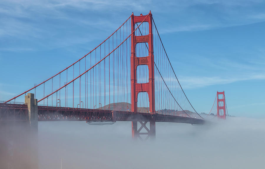 Fog Under Bridge Photograph by Jonathan Nguyen