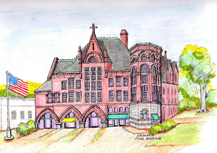 Fogg Building Weymouth Drawing by Paul Meinerth