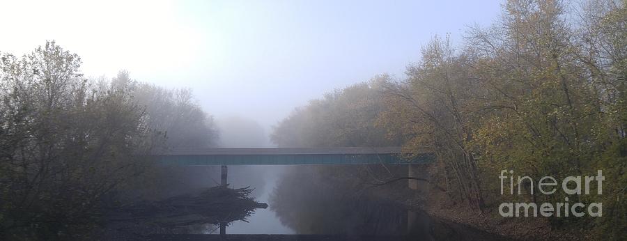 Fogged In Bridge Photograph