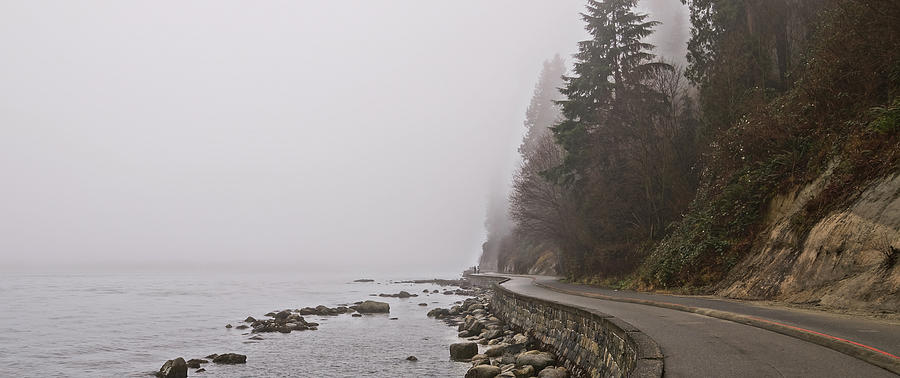Fogged in Seawall Photograph by Cameron Wood