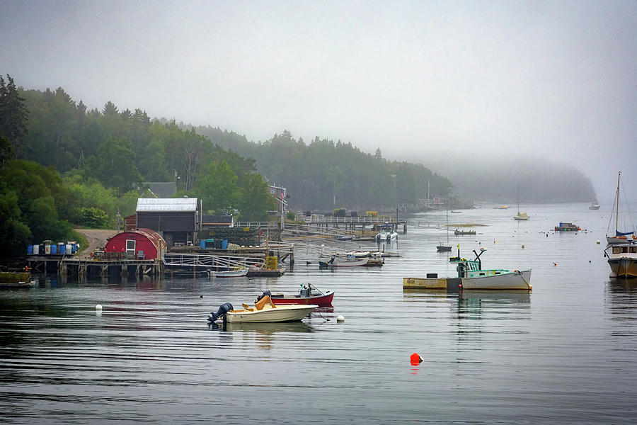 Boat Photograph - Foggy Afternoon In Mackerel Cove  by Rick Berk