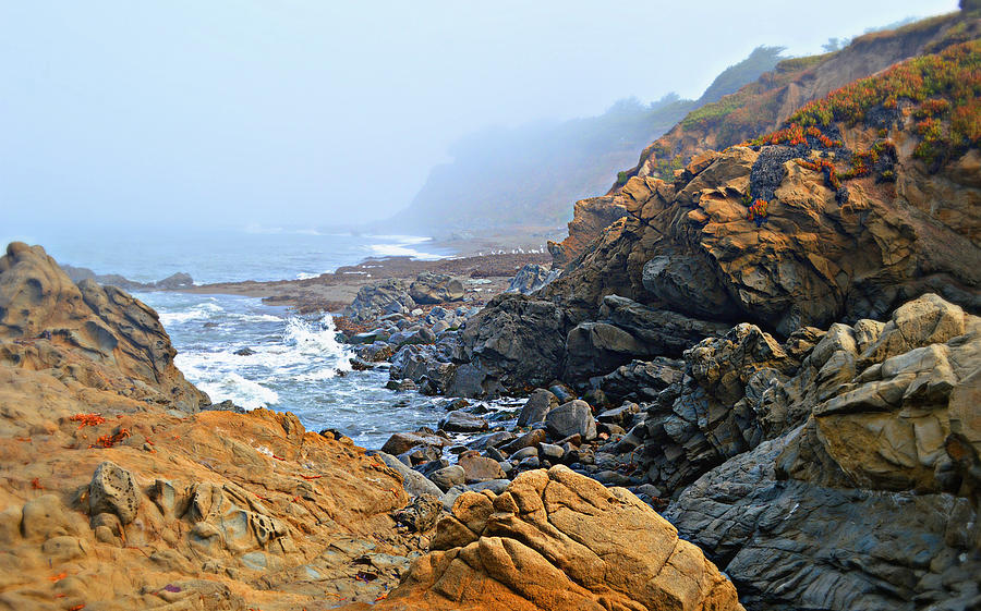 Foggy At Moonstone Beach - Cambria Photograph by Glenn McCarthy Art and Photography