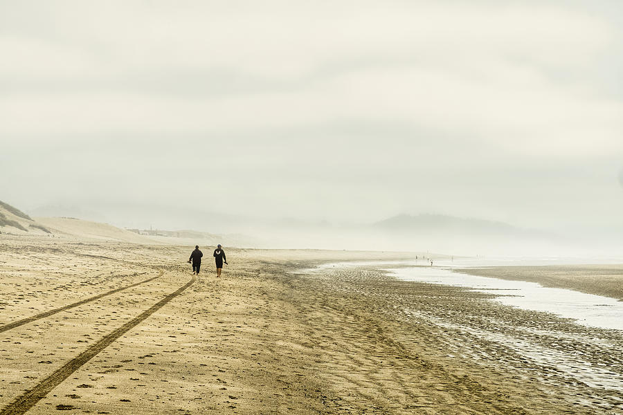 Foggy Beach Morning - Oregon Photograph by Stuart Litoff